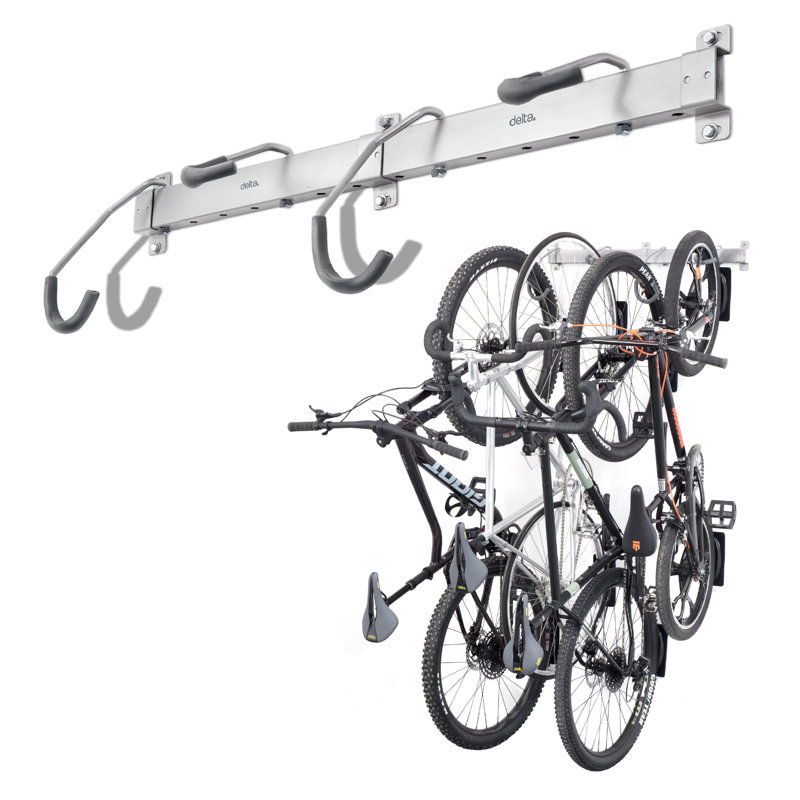 Support mural pour 4 vélos