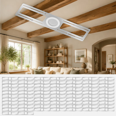 72-Pack New Construction Mounting Plate, For 4 Inch Rough Downlight, Shallow Recessed Lighting Housing Plate, Universal Light Fixture Mounting Bracket for LED Recessed Lighting
