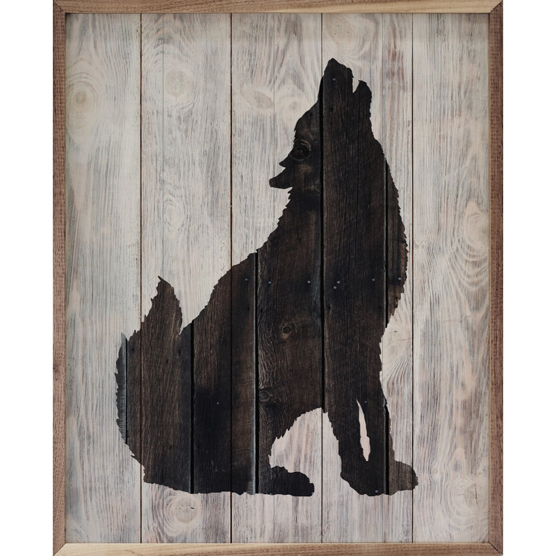 Wolf Silhouette, 30" H x 24" W