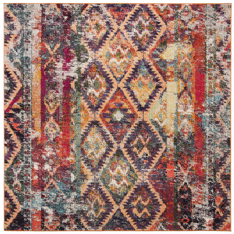 Marty Moroccan Area Rug, Square 201cm