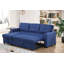 Canapé modulaire convertible rembourré avec méridienne coulissante-247436422-247436423