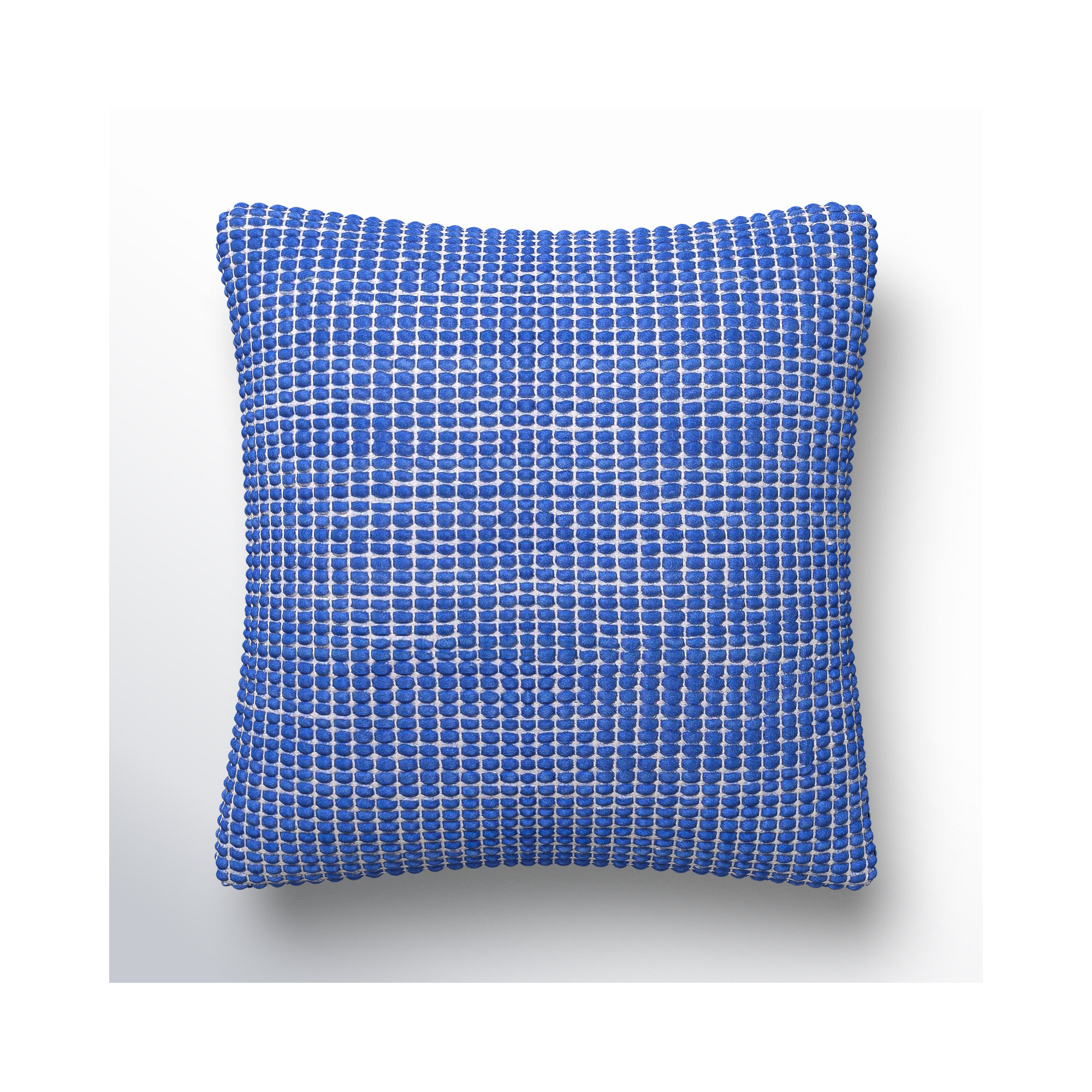 Waverly Wool Throw Pillow, Blue, 20" x 20", Pillow Cover Only - No Insert