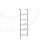 Bookshelf, Bookcase, Etagere, Ladder, 5 Tier, 72"H, Office, Bedroom, Metal, Laminate-945477464