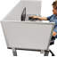 Panneau d'intimité acoustique fixé au bureau-16490067-16490076-16490077