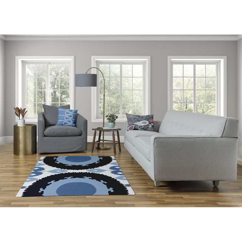 Malwae Chenille Oriental Indoor Rug, Rectangle 4' x 6'