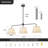 3-light Modern Linear Linen Drum Pendant-1045473328