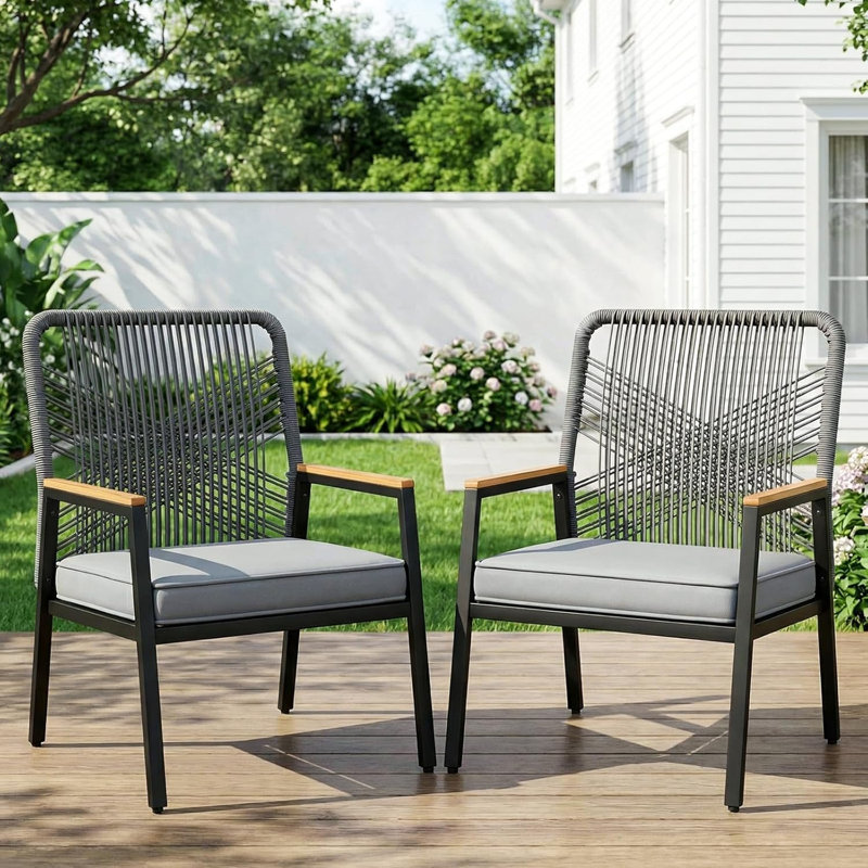 Outdoor Lounge Chair, Grey, Grey