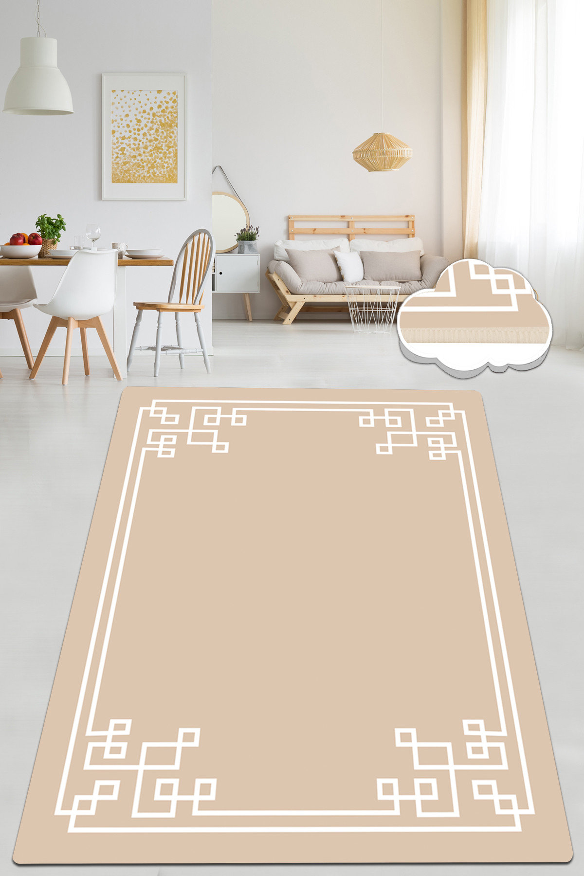 East Urban Home Lineberger Machine Made Velvet/Polyester Area Rug in ...