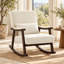Chaise berçante rembourrée Velarossique Chenille-1655777119
