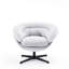 Chaise pivotante 360 en chenille grise - Offrez un soutien optimal à votre décor pour créer une chambre à coucher élégante-717027368