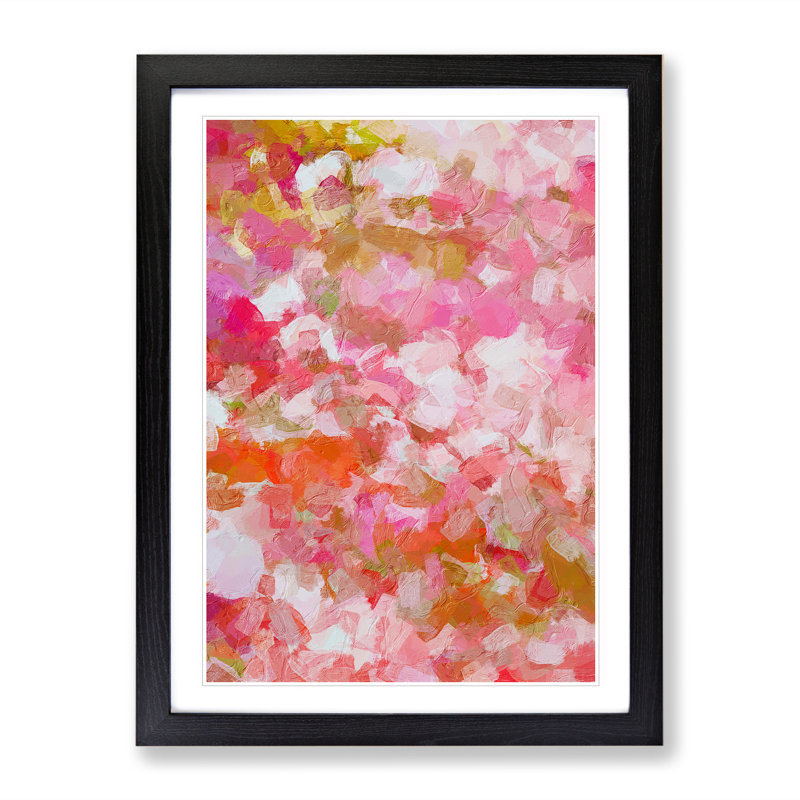 Mending My Destiny Abstract - Framed Print, Black, 34cm H x 25cm W