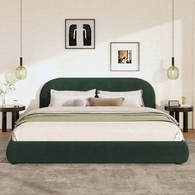 Velvet Soft Bed With Light Luxury Texture For Bedroom High-End Atmosphere