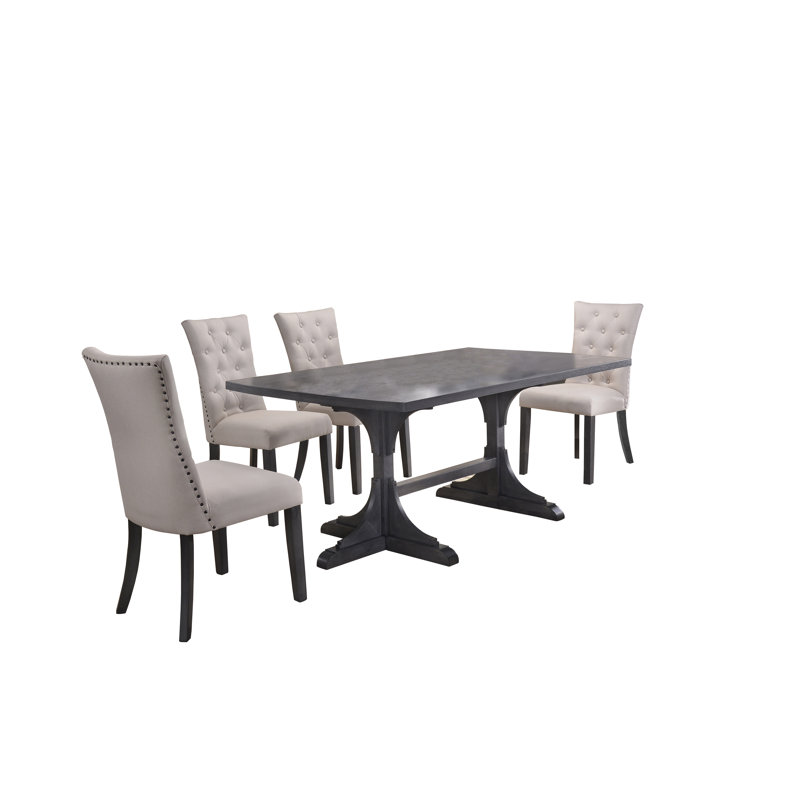 Anona Trestle Dining Set, Glenmoor 5 Piece Dining Set