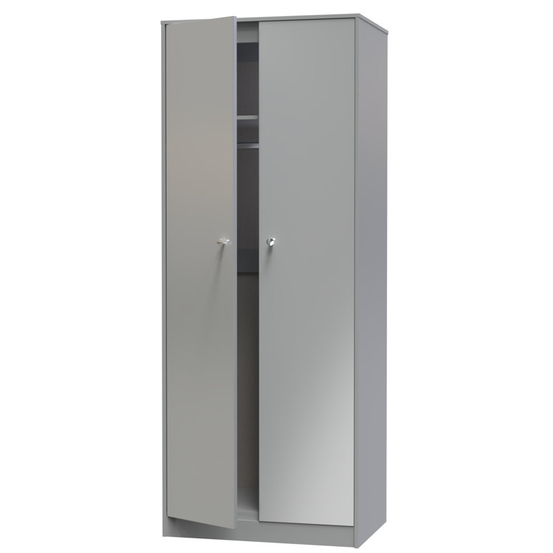 Fully Assembled 5 Door Wardrobe, Dusk Grey