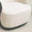 Fauteuil demi-tonneau pivotant en velours Stith-979009566