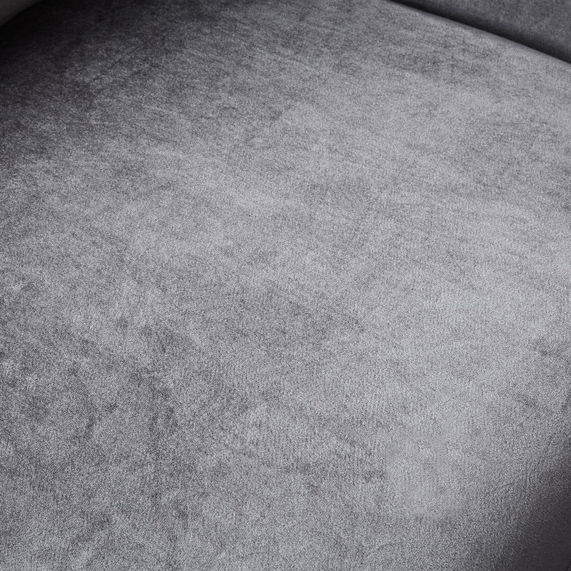 Fauteuil d'appoint Angelina, Gris / Argent
