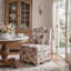 Fauteuil d'appoint rembourré Colette à dossier festonné-871667567