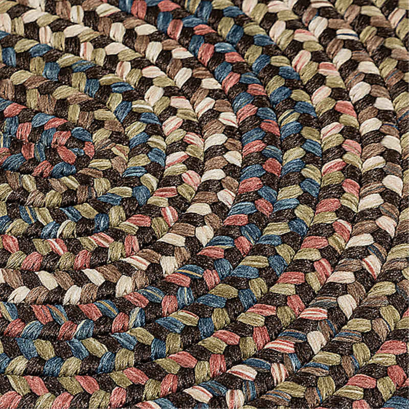 Tapis réversible Kipton - brun foncé, Ovale 9 pi x 12 pi