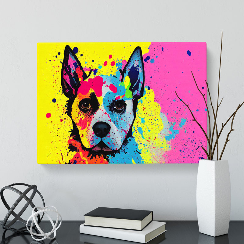 Dog Vol.4 Abstract - Wrapped Canvas Print, 35cm H x 50cm W x 3cm D