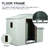 6ft X 5ft Metal Shed With Foundation, Weather- & Lock Included - White Sliding Door-118823215-118823213