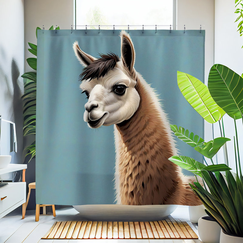 Rideau de douche Kloo Llama
