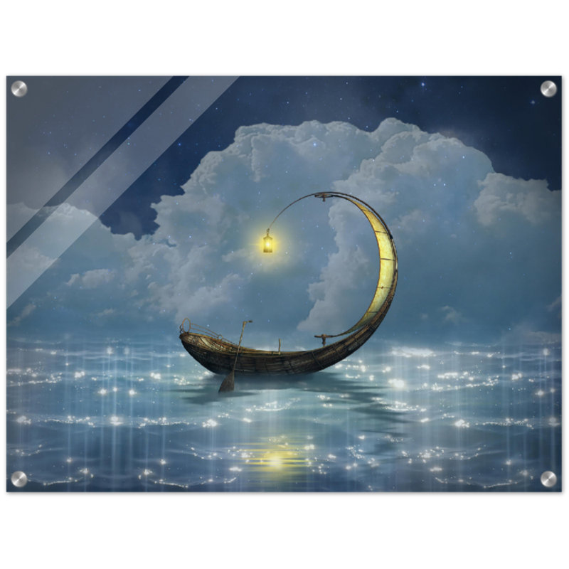 «Twilight Oceans Print» - art mural côtier coucher de soleil océan - soirée mer paysage affiche sur toile - œuvre d'art Moody Nature - voyage plage décor - suspension murale bord de mer paisible