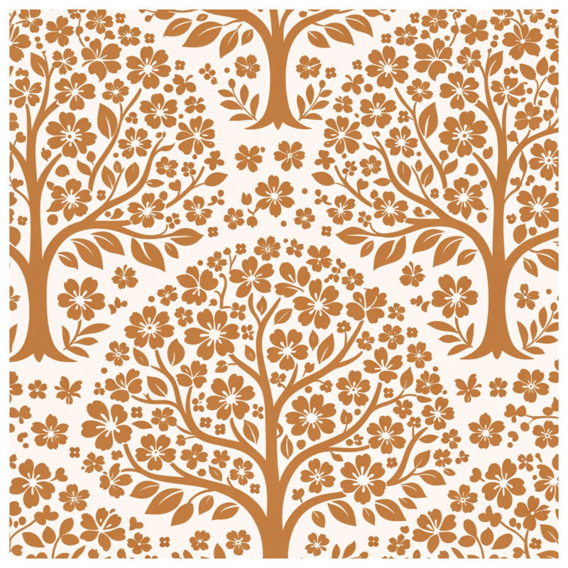 Tapisserie murale motif floral, 68in H x80in W with 4 Grommets