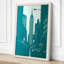 Chrysler Building Rising Retro - Wrapped Canvas-1815414890-1815414893