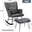 Fauteuil à bascule gris Comfy
