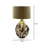 Avrik 79cm Living Room Table Lamp with Glass Base, Bedside Buffet Lamp for Bedroom with Linen Shade-93674534-93674533