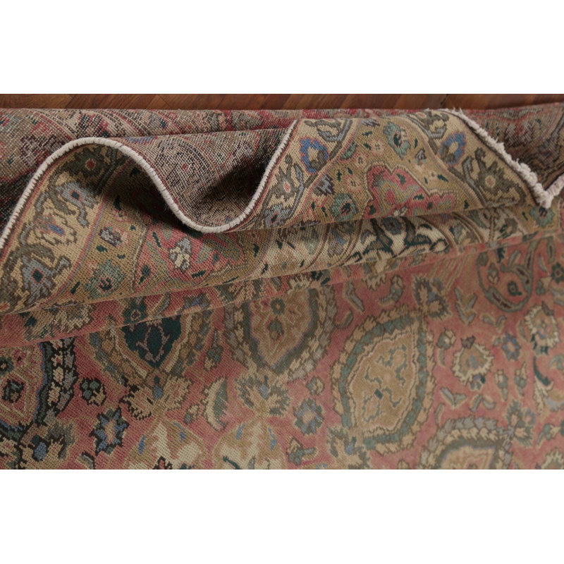 Tapis traditionnel rose rétro 10 x 13