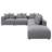 Amherst Grey 6-Piece Modular Sectional