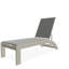 Dune Sling Marine Grade Polymer Stacking Armless Chaise With Wheels-98940426-98940427