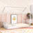 Floor Bed Frame  With Safety Guardrails-654399239-654399238