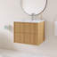 Meuble-lavabo simple 24 po avec plateau intégré en résine blanche 24 po