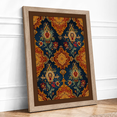 Persian Jewel Lattice Eclectic - Framed Print