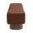 Upholstered Dining Bench For Dining Room, No-Assembly End Of Bed Entryway Bench Ottoman For Bedroom Living Room, Brown PU Stool Top Wood Leg 300 LBS Weight Capacity