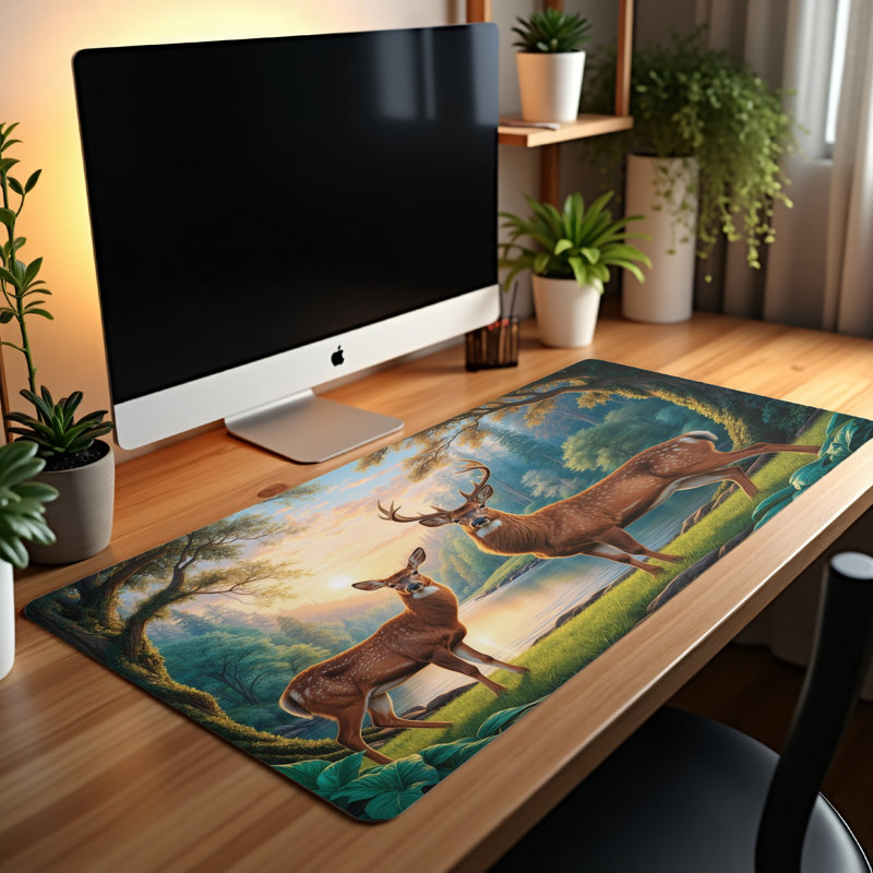 Polyester Desk Pad, 14.4x12.1