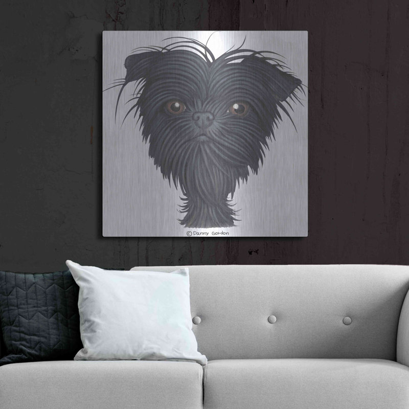 «Affenpinscher Bust» par Danny Gordon, H 36 po x l 36 po