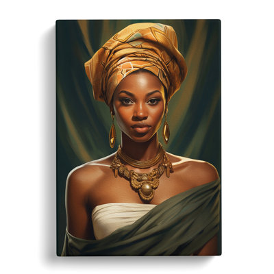 African Woman Classicism - No Frame Print