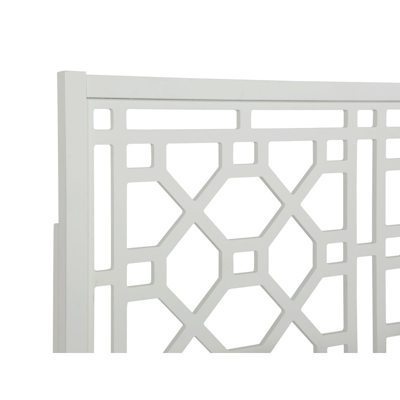 Tabor Chippendale White Headboard - Queen, Queen