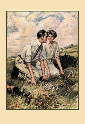 « a new turn » par clarence f. underwood, reproduction d’art, H 42 po x l 28 po
