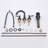 Bathroom faucet with 360 degree turn spout-115744950