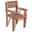 Chaise de terrasse en teck Kratzerville