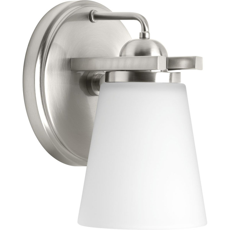 Éclairage pour salle de bain 1 lumière Thiago, Nickel brossé