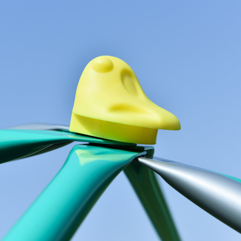Centre de jeu avec dôme d'escalade géométrique, hamac pour enfants