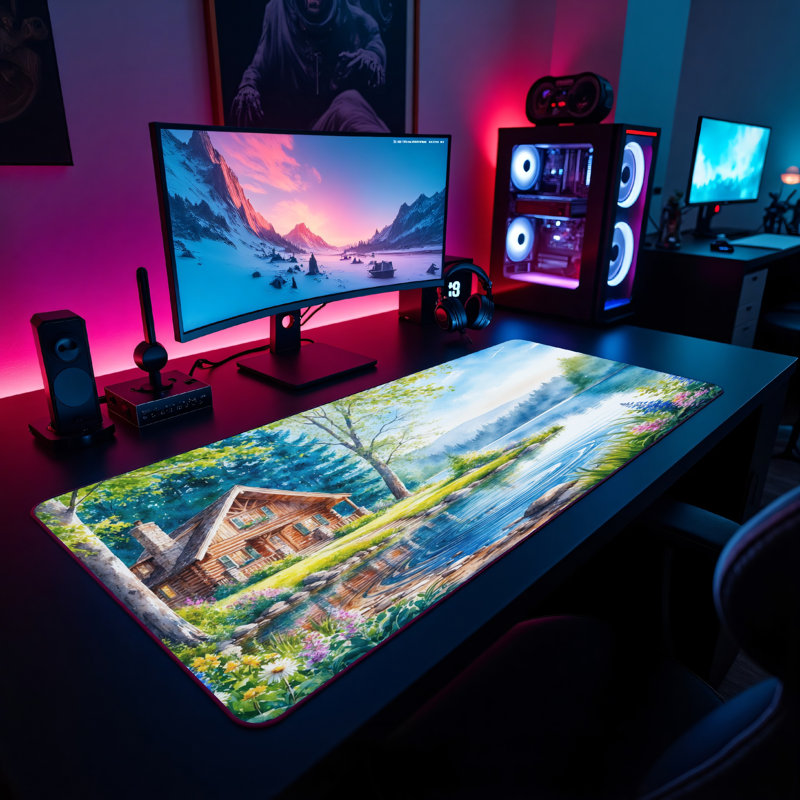 Polyester Desk Pad, 23.6x13.8