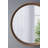 31.5" Round Pine Wood Mirror