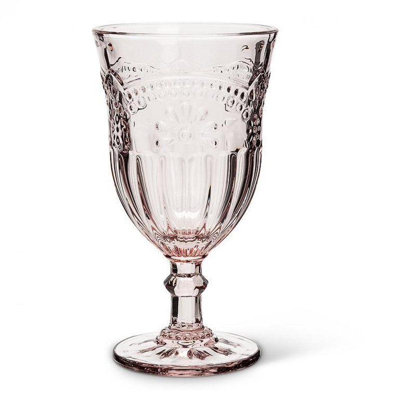 Verre à pied à fleurs