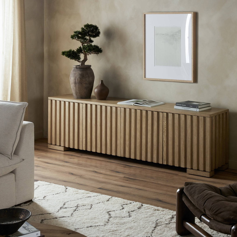 RAMOS MEDIA CONSOLE-BLEACHED OAK
